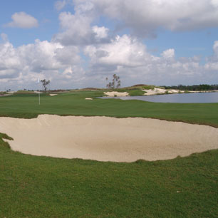 Bunker in Riviera Cancun Golf Course